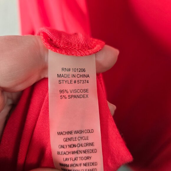 Soft Surroundings 2X Plus Size Active Top Long Sleeve Barbie Pink Tunic - Picture 7 of 7